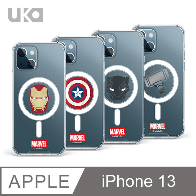 Marvel 漫威 iPhone 13 6.1吋 英雄系列磁吸防摔透明殼(4款)