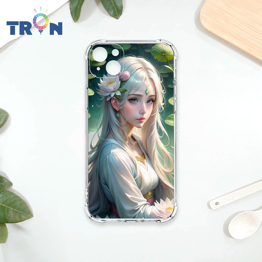 TRON IPhone 13 荷葉中的少女 四角防摔殼 手機殼