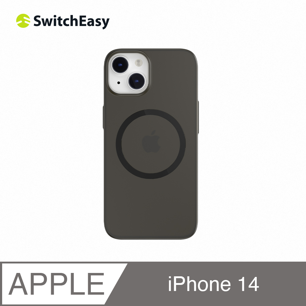 魚骨牌 SwitchEasy iPhone 14 6.1吋 Gravity M 極致輕薄磁吸手機保護殼,透黑