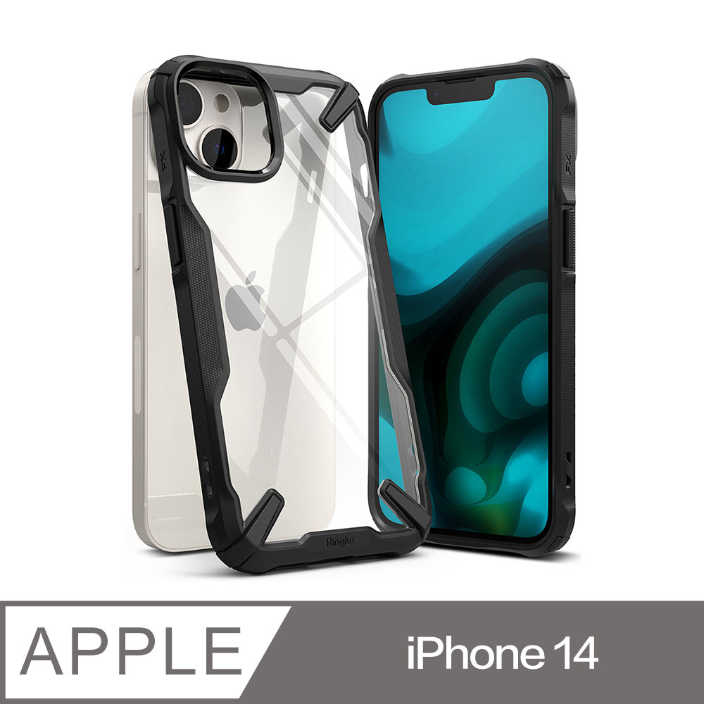 Rearth Ringke Apple iPhone 14 (Fusion X) 抗震保護殼(黑)