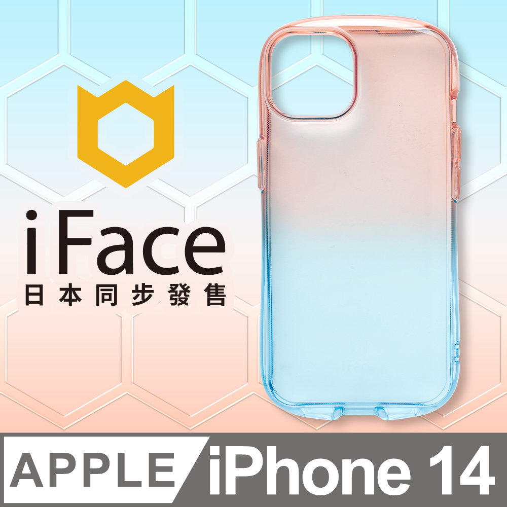 日本 iFace iPhone 14 Look in Clear Lolly 抗衝擊透色糖果保護殼 - 水漾草莓色