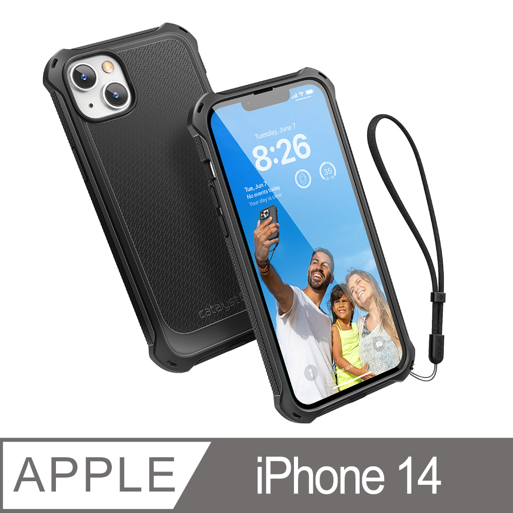 CATALYST iPhone14 (6.1吋) MagSafe 防滑防摔保護殼 ●黑