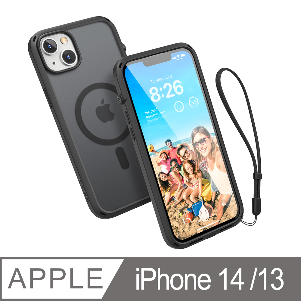 CATALYST iPhone14 (6.1吋) MagSafe防摔耐衝擊保護殼●霧黑