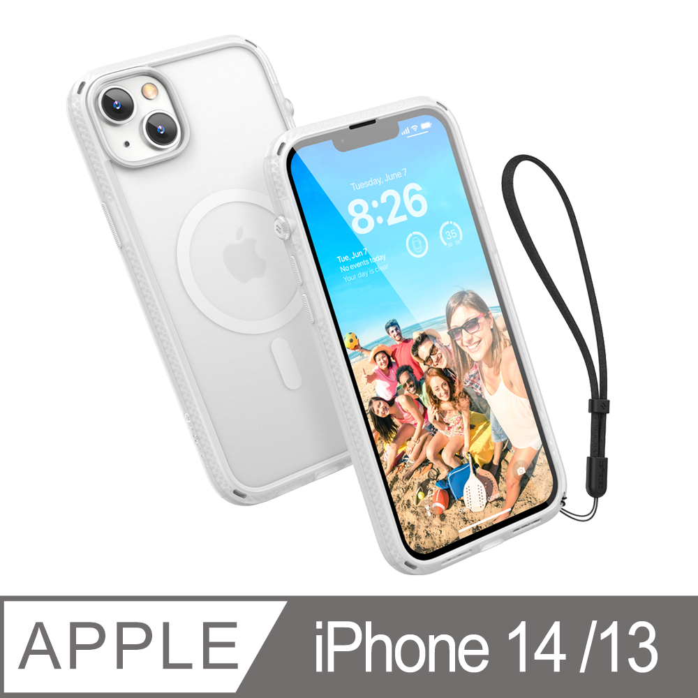 CATALYST iPhone14 (6.1吋) MagSafe防摔耐衝擊保護殼●霧白