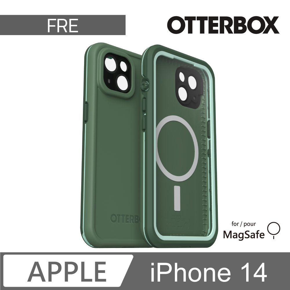 OtterBox LifeProof iPhone 14 全方位防水/雪/震/泥 保護殼-Fre(綠) 支援MagSafe