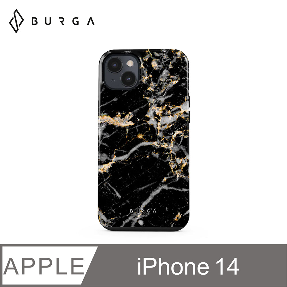 BURGA iPhone 14 Tough系列防摔保護殼-黑暮星願