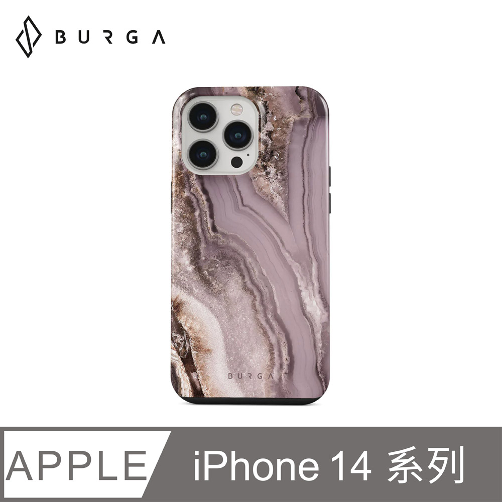 BURGA iPhone 14 系列 Tough款防摔保護殼-紫鬱鑲金