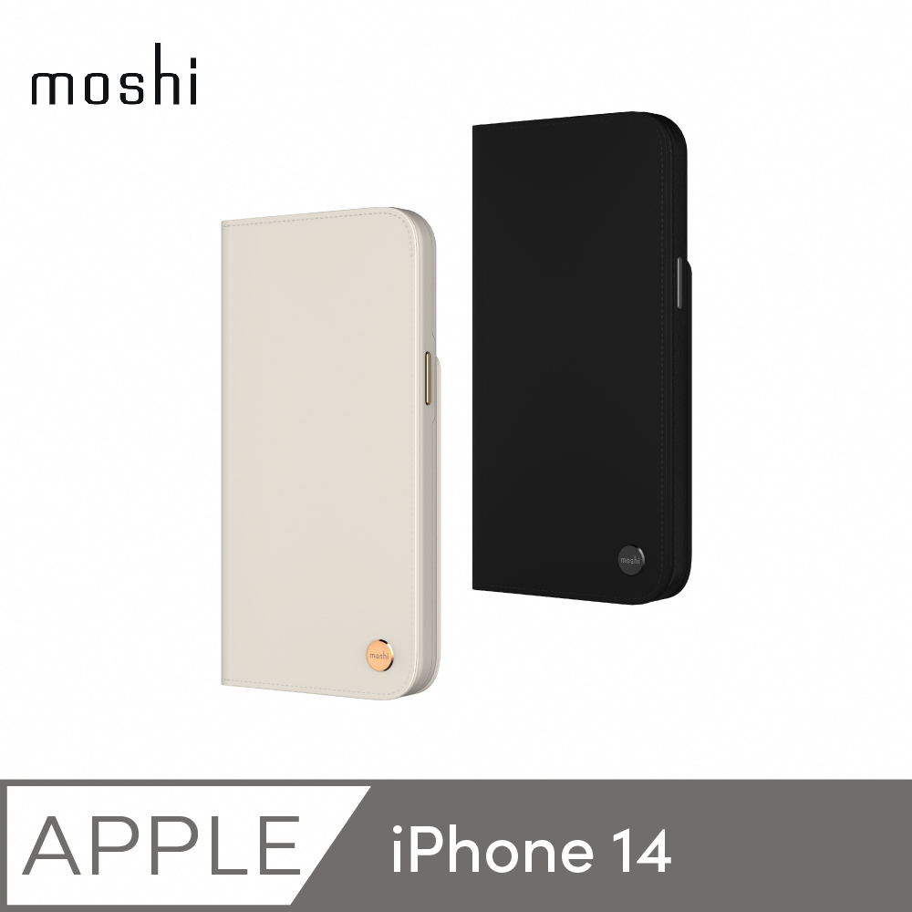 【moshi】iPhone 14 Overture 磁吸可拆式卡夾型皮套