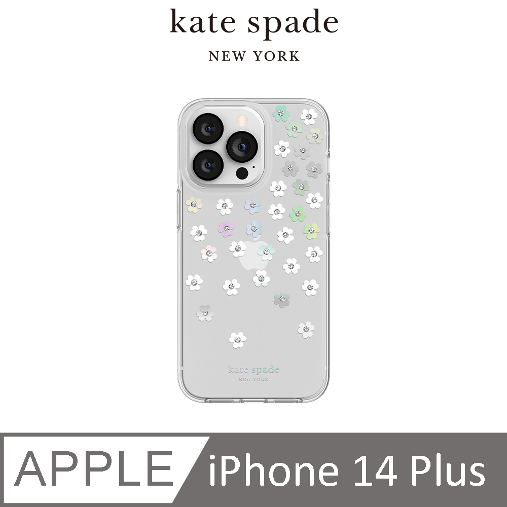 【kate spade】iPhone 14 Plus 精品手機殼 幻彩小花