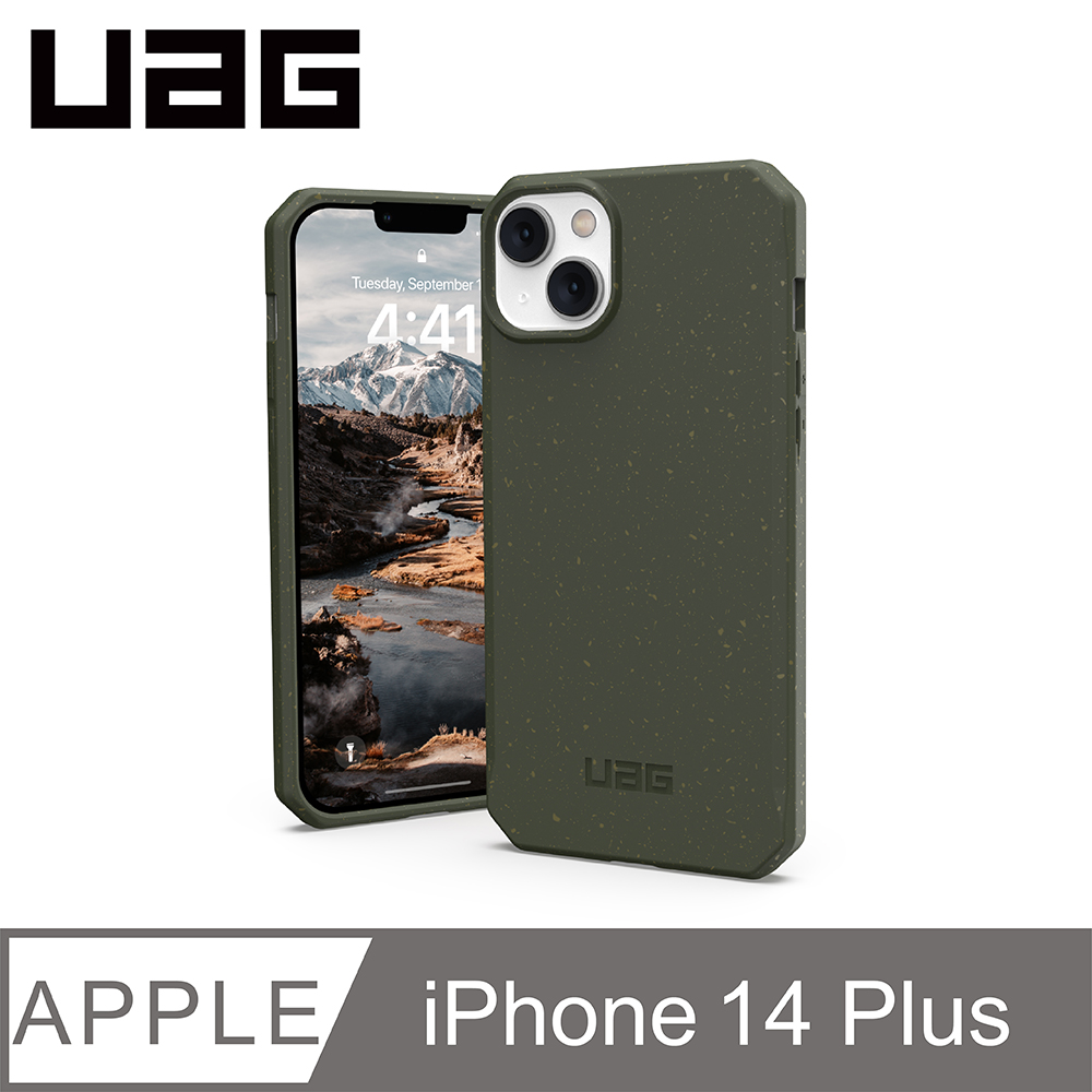 UAG iPhone 14 Plus 耐衝擊環保輕量保護殼-綠