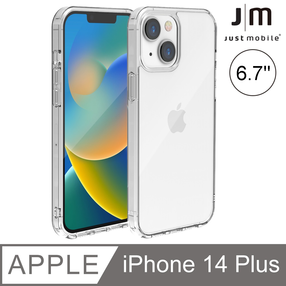 Just Mobile TENC Air iPhone 14 Plus 6.7吋 透明抗摔氣墊保護殼