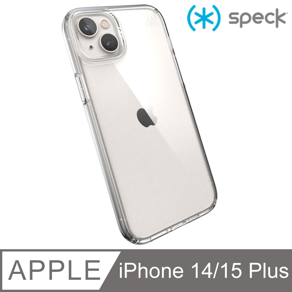 Speck iPhone 14 Plus (6.7吋) Presidio Perfect-Clear透明防摔殼