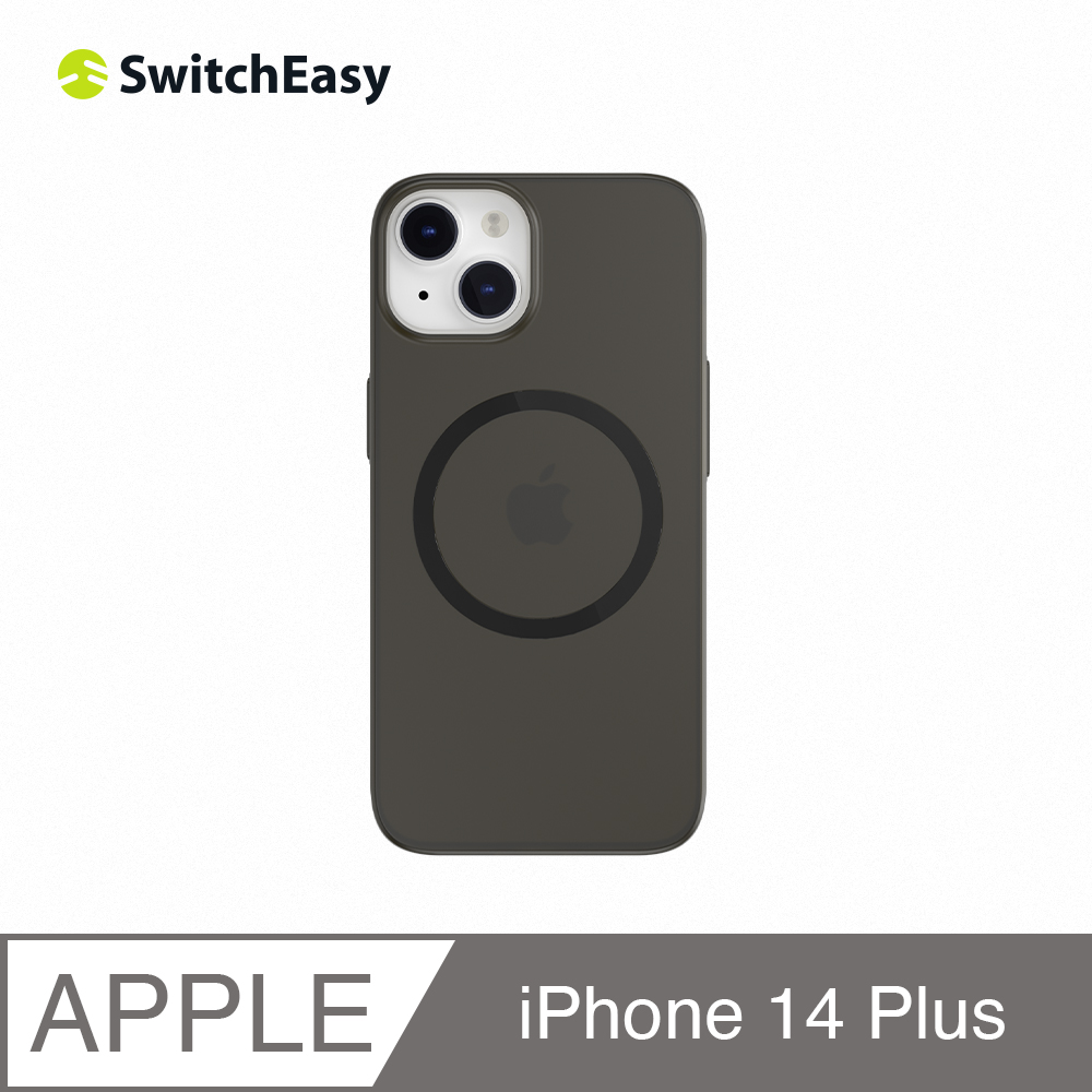 魚骨牌 SwitchEasy iPhone 14 Plus 6.7吋 Gravity M 極致輕薄磁吸手機保護殼,透黑