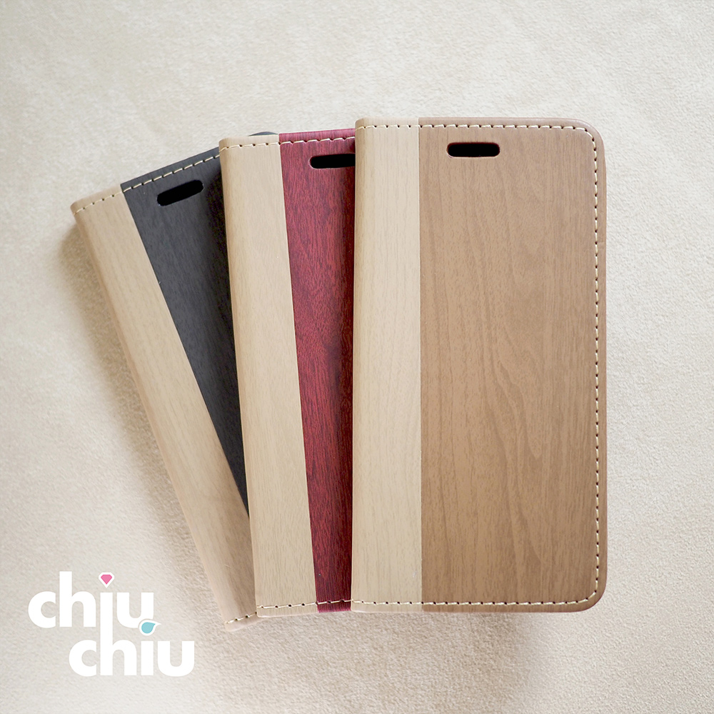 【CHIUCHIU】Apple iPhone 14 Plus (6.7吋)時尚木紋側掀式可插卡保護皮套