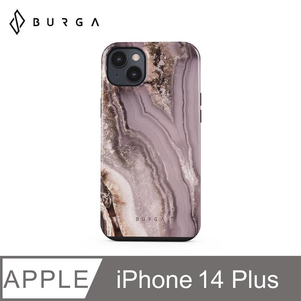 BURGA iPhone 14 Plus Tough系列防摔保護殼-紫鬱鑲金