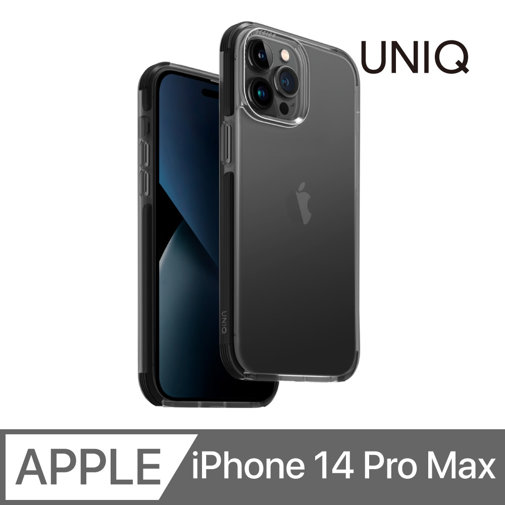 UNIQ Combat 四角強化軍規等級防摔三料保護殼 iPhone 14 Pro Max (6.7 吋) 黑色
