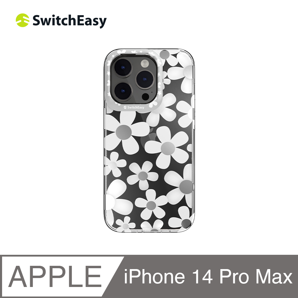 魚骨牌 SwitchEasy iPhone 14 Pro Max 6.7吋 Artist 藝術家防摔手機殼,白花