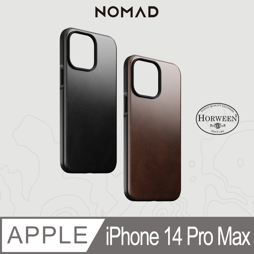 美國NOMAD 精選Horween皮革保護殼-iPhone 14 Pro Max (6.7")