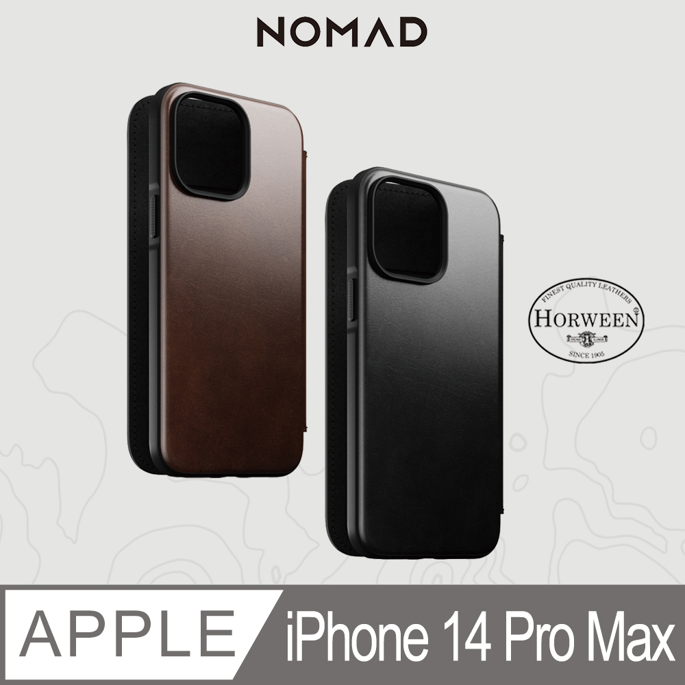 美國NOMAD 精選Horween皮革保護套-iPhone 14 Pro Max (6.7)
