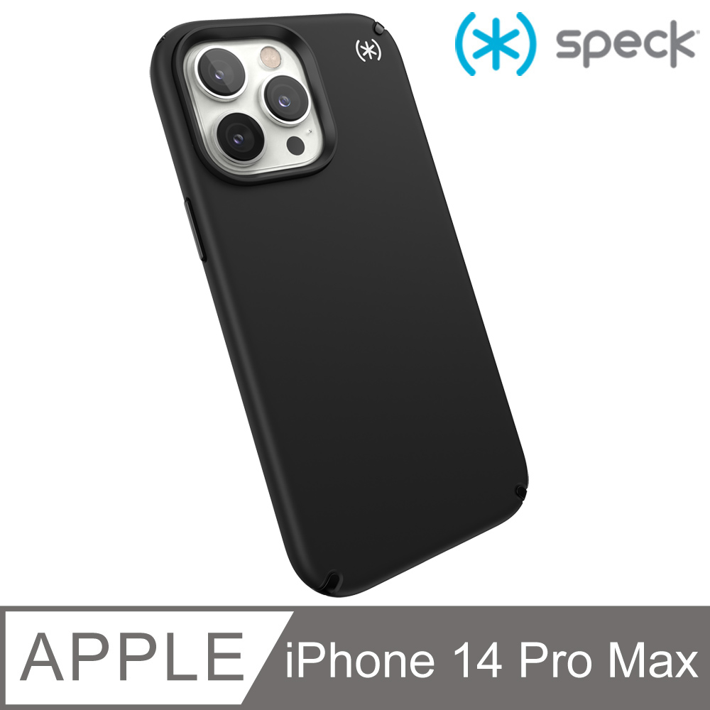 Speck iPhone 14 Pro Max (6.7吋) Presidio2 Pro MagSafe 磁吸柔觸感防摔殼-黑色