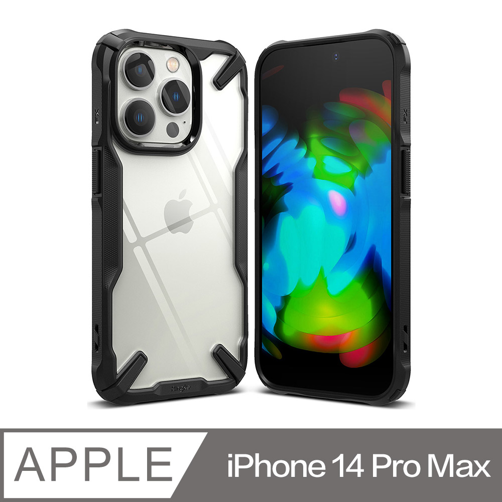Rearth Ringke Apple iPhone 14 Pro Max (Fusion X) 抗震保護殼(黑)