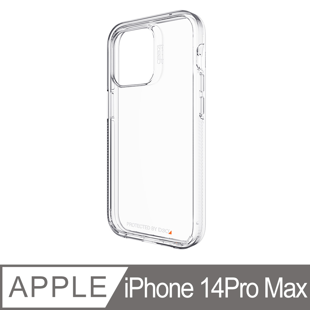 Gear4 iPhone 14 Pro Max 6.7吋 D3O 水晶透明-抗菌軍規防摔保護殼