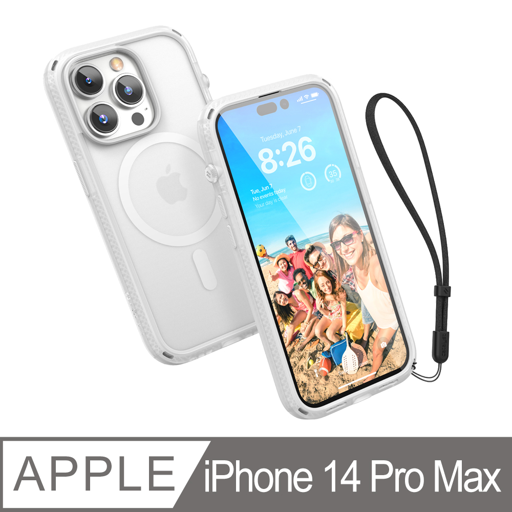 CATALYST iPhone14 Pro Max (6.7吋) MagSafe防摔耐衝擊保護殼●霧白