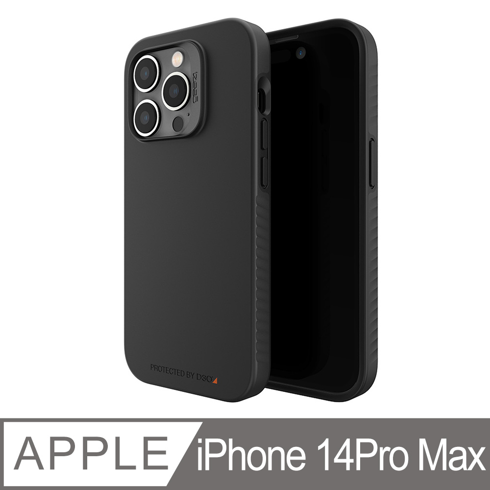 Gear4 iPhone 14 Pro Max 6.7吋 D3O Rio Snap 里約 黑色磁吸款-抗菌軍規防摔保護殼