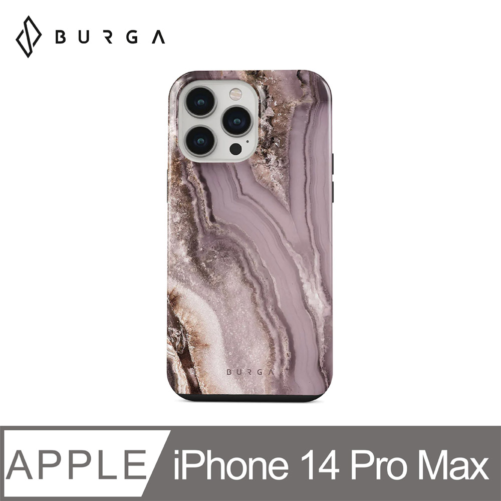 BURGA iPhone 14 Pro Max Tough系列防摔保護殼-紫鬱鑲金