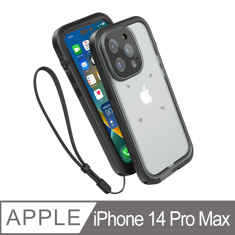 catalyst iPhone14 Pro Max(3顆鏡頭) 6.7吋專用 IP68防水軍規防震防泥超強保護殼 ●黑
