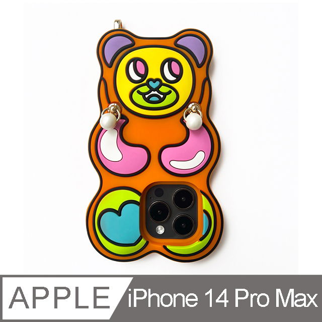 【Candies】iPhone 14 Pro Max - 開心小熊(橘)