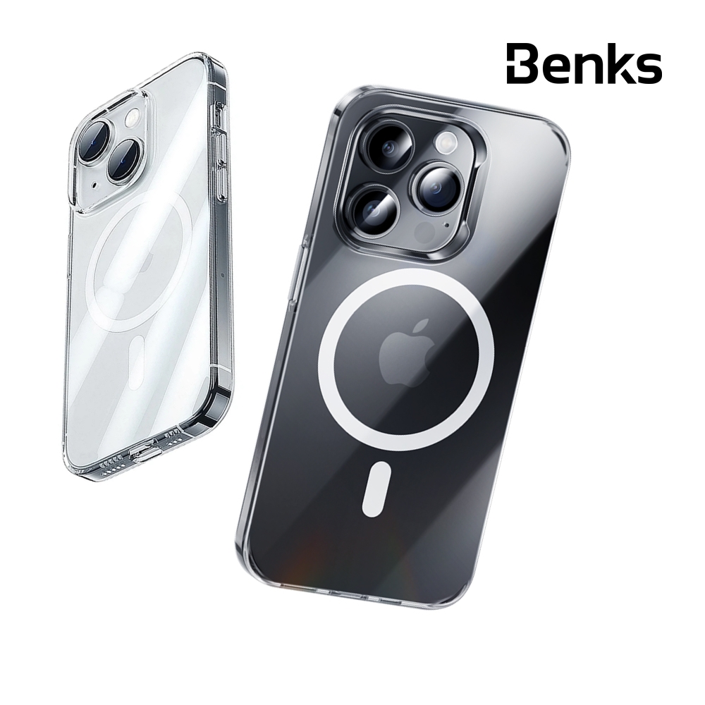Benks 冰晶(精透)磁吸透明保護殼 iPhone15 系列