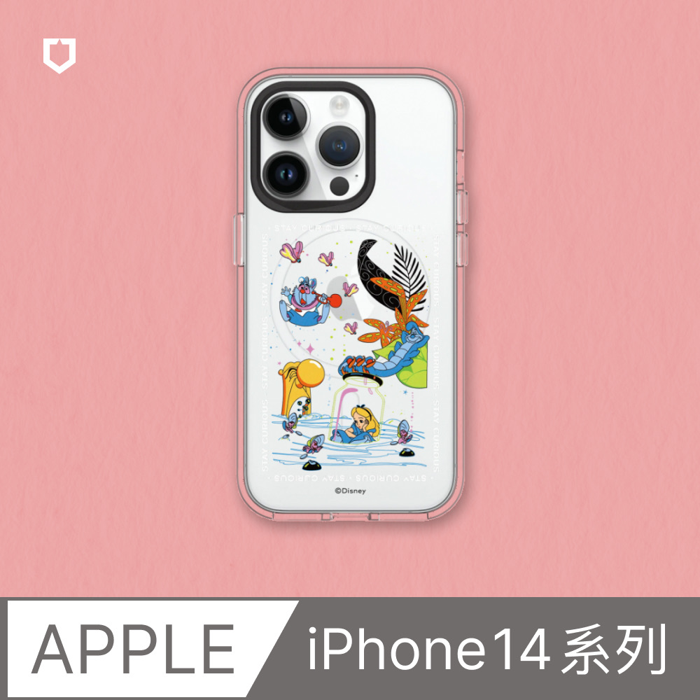 【犀牛盾】iPhone 14系列Clear(MagSafe兼容)透明防摔手機殼｜迪士尼經典系列-愛麗絲夢遊仙境3