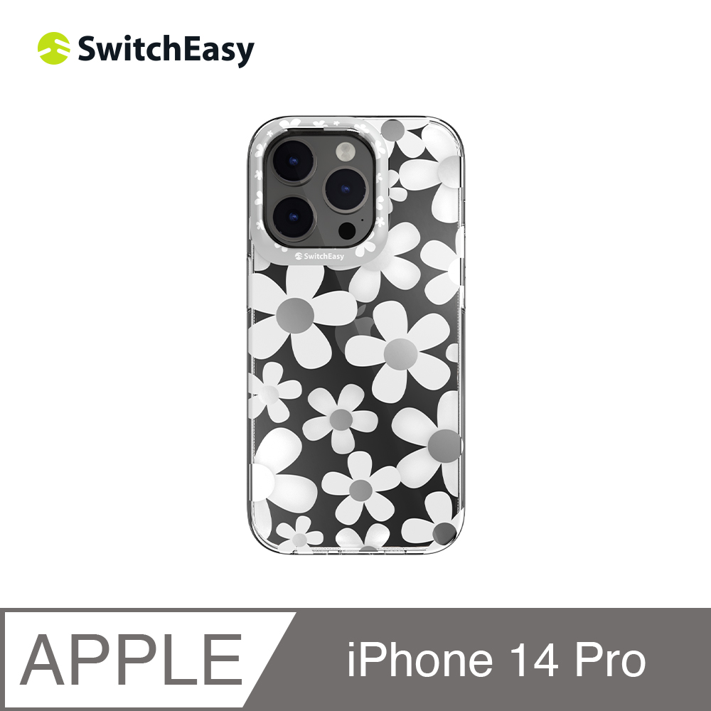 魚骨牌 SwitchEasy iPhone 14 Pro 6.1吋 Artist 藝術家防摔手機殼,白花