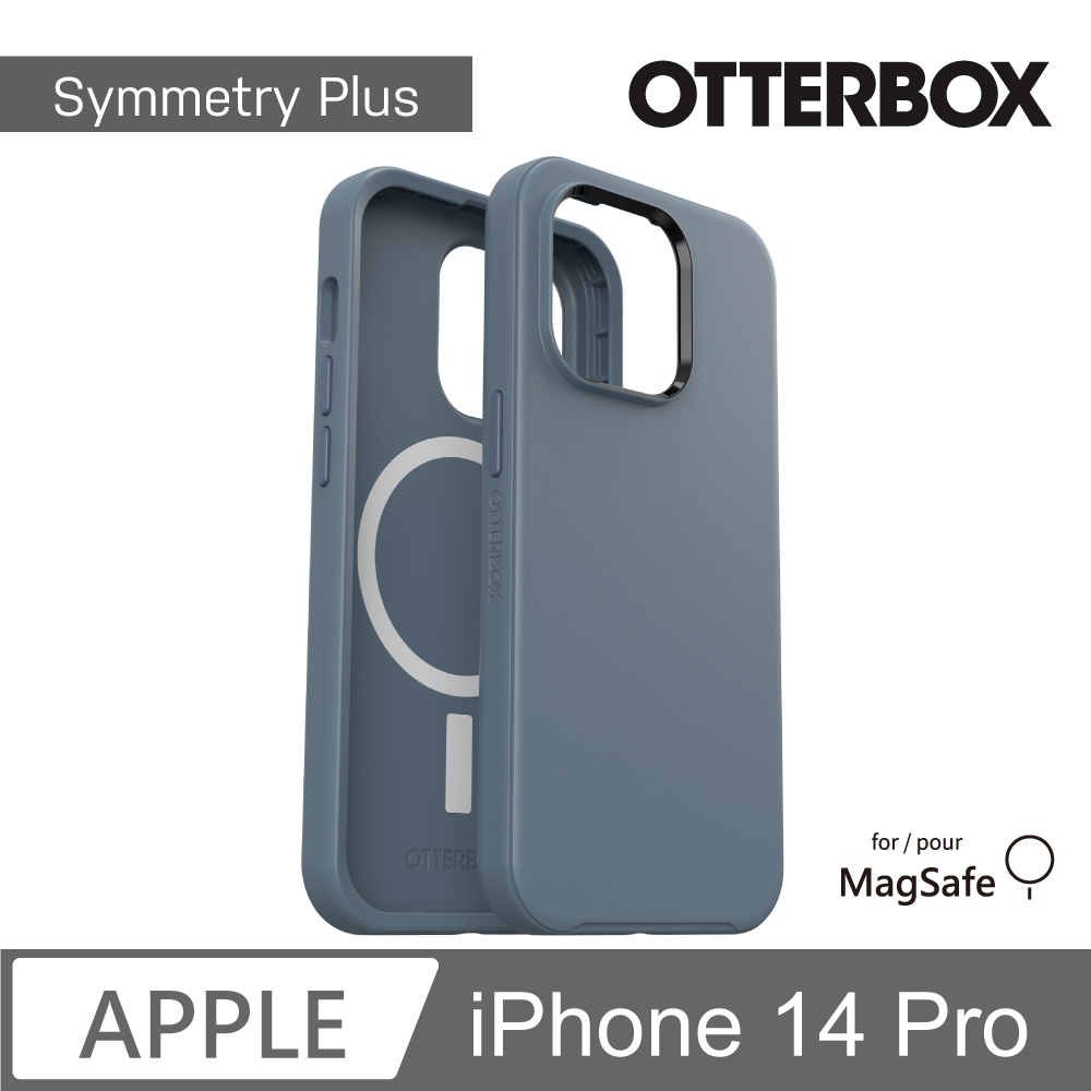 OtterBox iPhone 14 Pro Symmetry Plus 炫彩幾何⁺保護殼-藍