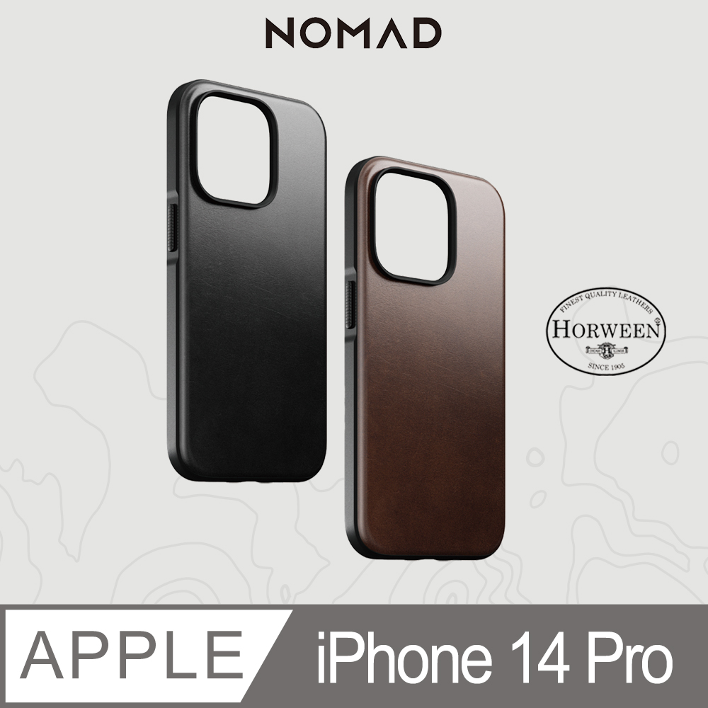 美國NOMAD 精選Horween皮革保護殼-iPhone 14 Pro (6.1)