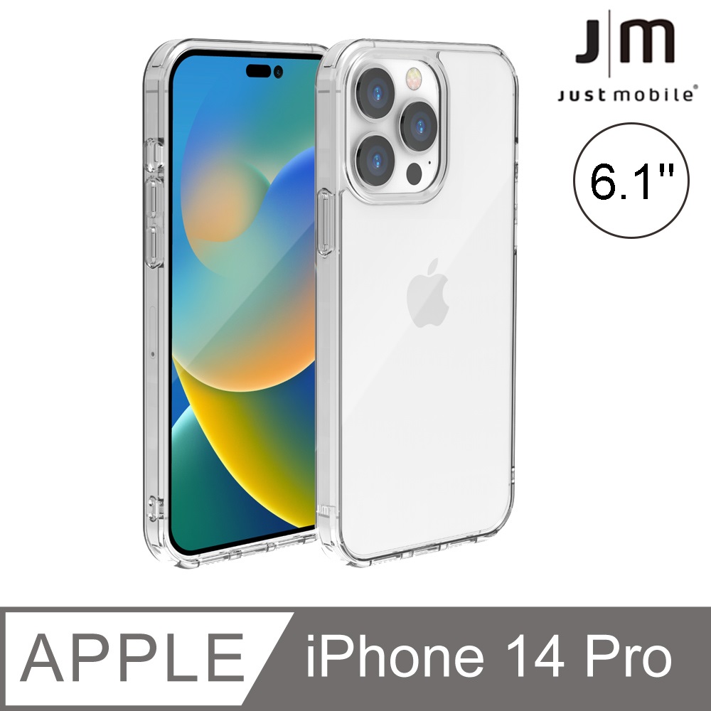 Just Mobile TENC Air iPhone 14 Pro 6.1吋 透明抗摔氣墊保護殼