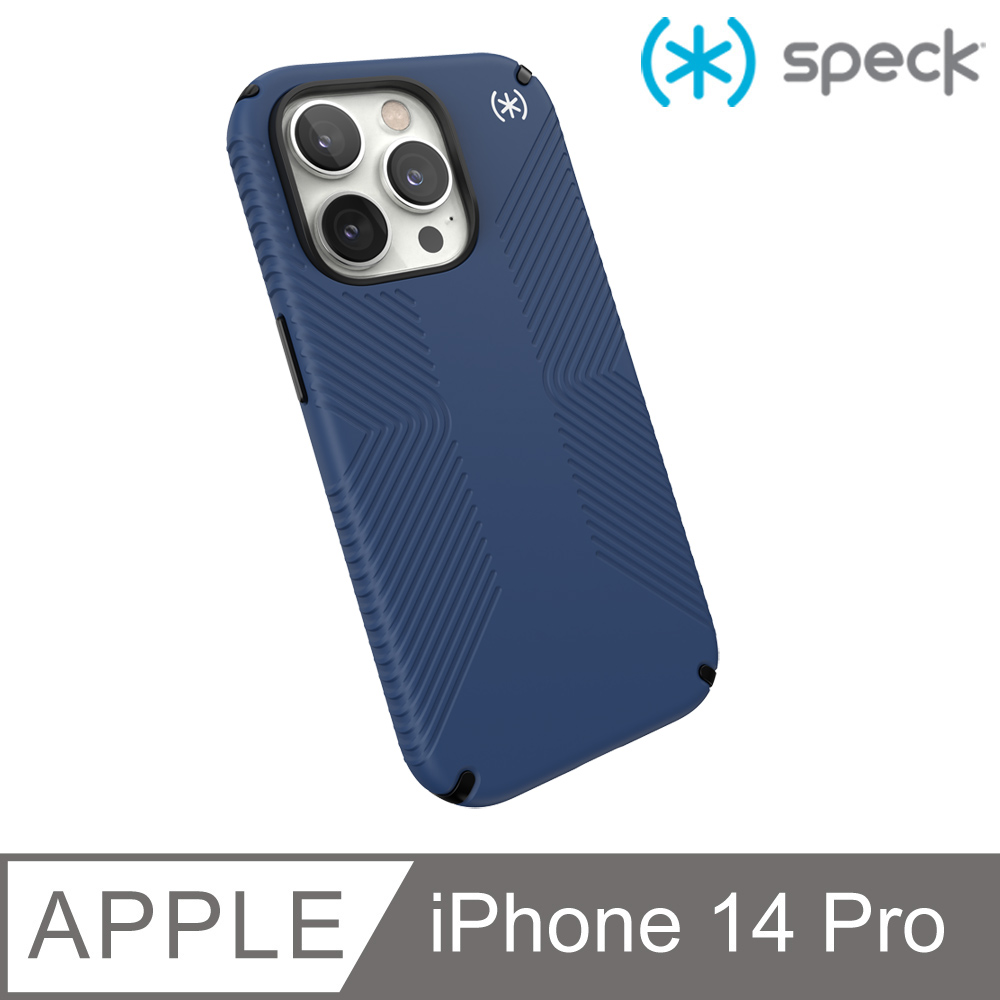 Speck iPhone 14 Pro (6.1吋) Presidio2 Grip MagSafe 磁吸防手滑防摔殼-海藍色