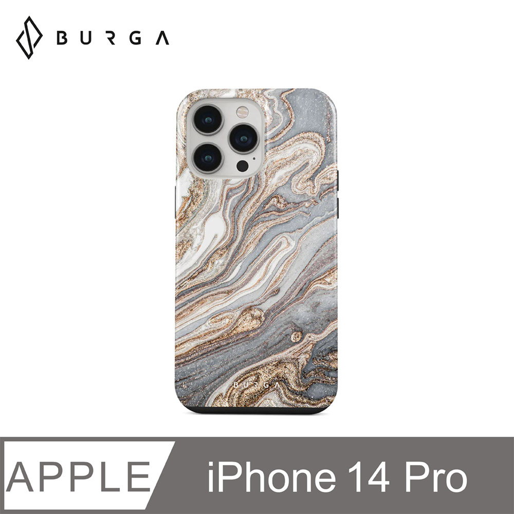 BURGA iPhone 14 Pro Tough系列防摔保護殼-波瀾綠湖