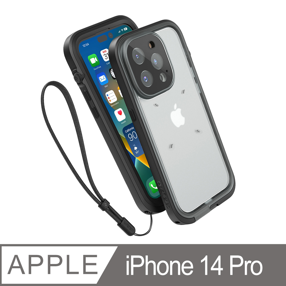 catalyst iPhone14 Pro(3顆鏡頭) 6.1吋專用 IP68防水軍規防震防泥超強保護殼 ●黑