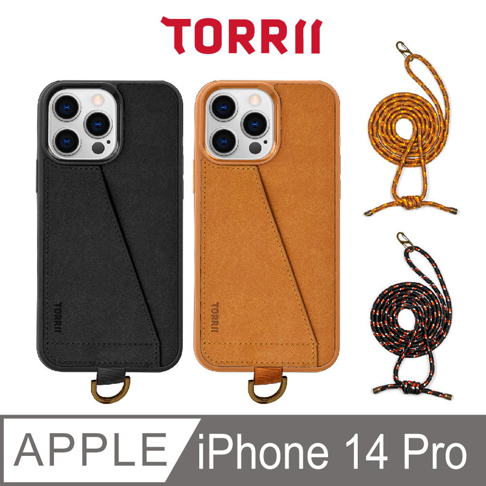 【TORRII】KOALA iPhone14Pro-掛繩皮革手機殼