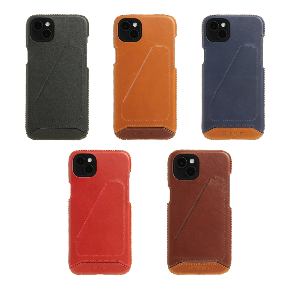 【n max n】iPhone14 Pro 經典系列 - 全包覆手機皮革套 - 五色任選