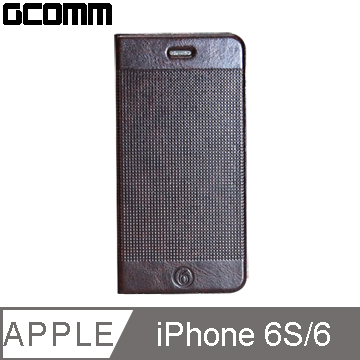 GCOMM iPhone 6S/6 Embossed Dots 時尚圓點超纖皮套 深咖啡