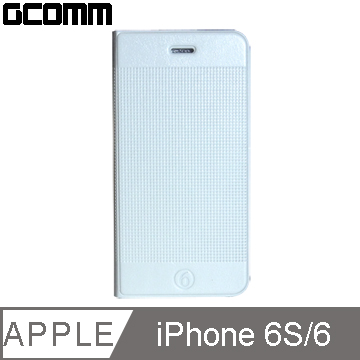 GCOMM iPhone 6S/6 Embossed Dots 時尚圓點超纖皮套 時尚白