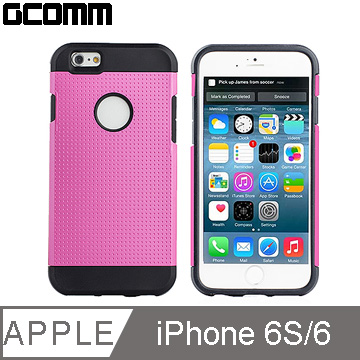 GCOMM iPhone6S/6 4.7” Slim Shield 圓薄盾甲防摔保護殼 嫩桃紅