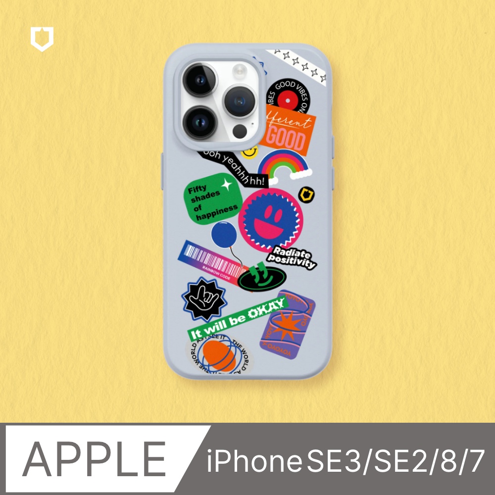 【犀牛盾】iPhone SE3/SE2/8/7 SolidSuit防摔背蓋手機殼｜獨家設計-就是不一樣(多色可選)