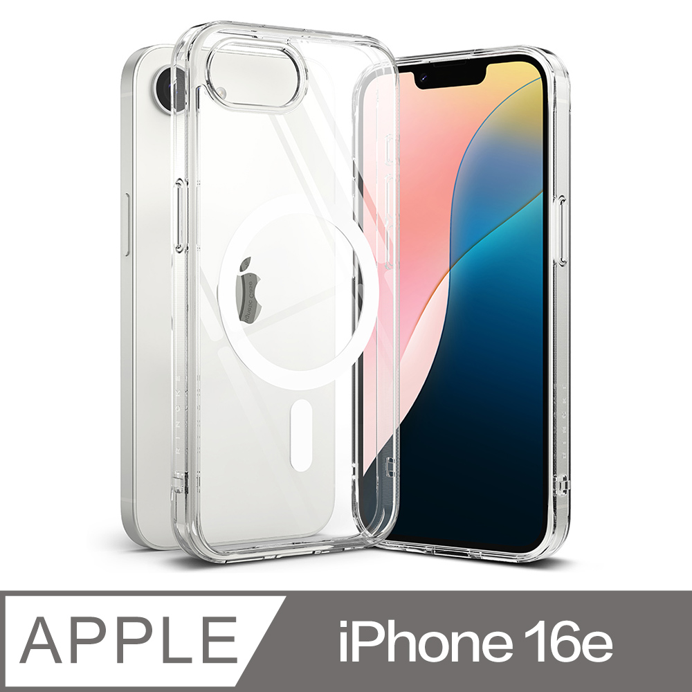Rearth Apple iPhone 16e (Ringke Magnetic) 磁吸式保護殼(透明)