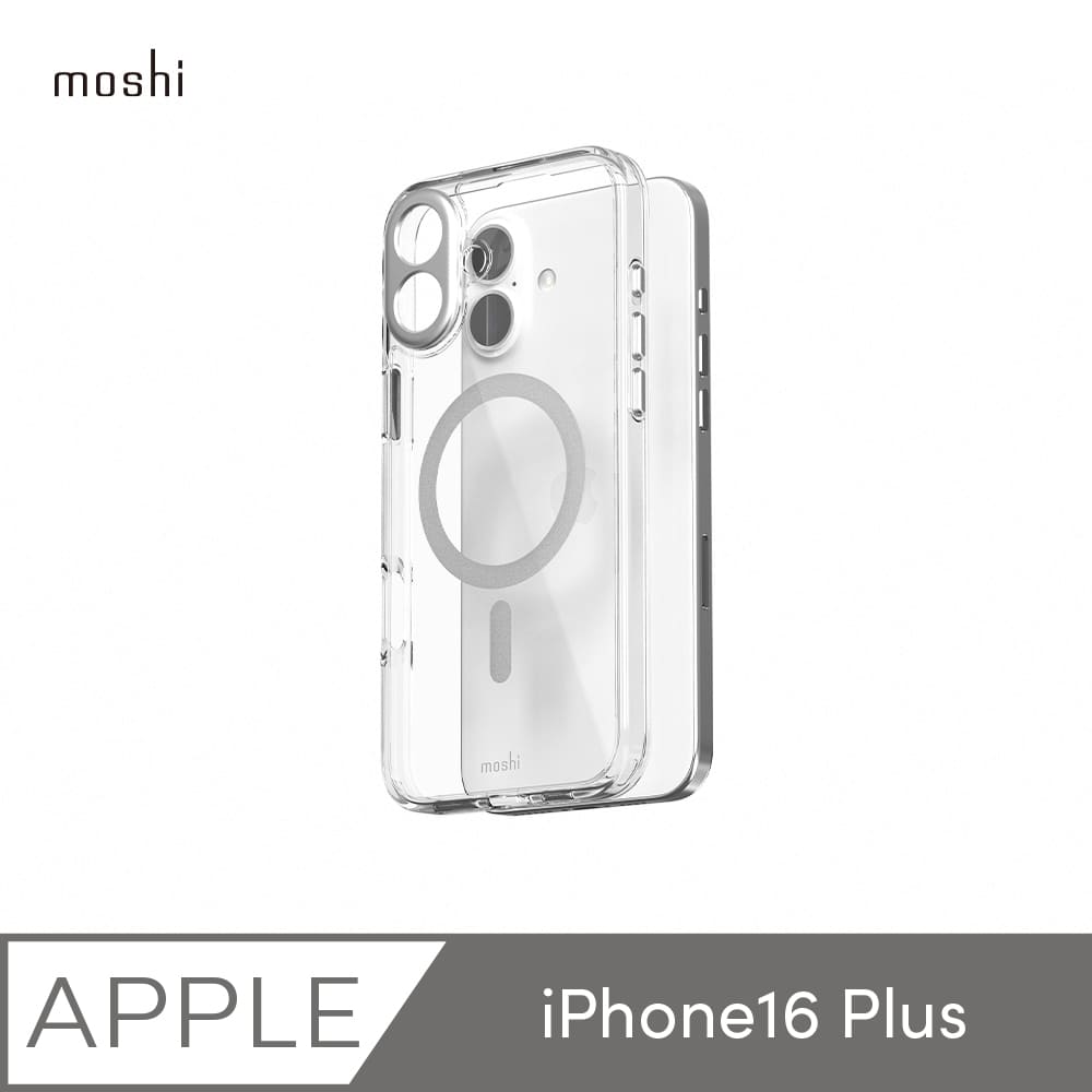 【moshi】iPhone 16 Plus iGlaze 透明保護殼-Clear (兼容MagSafe)