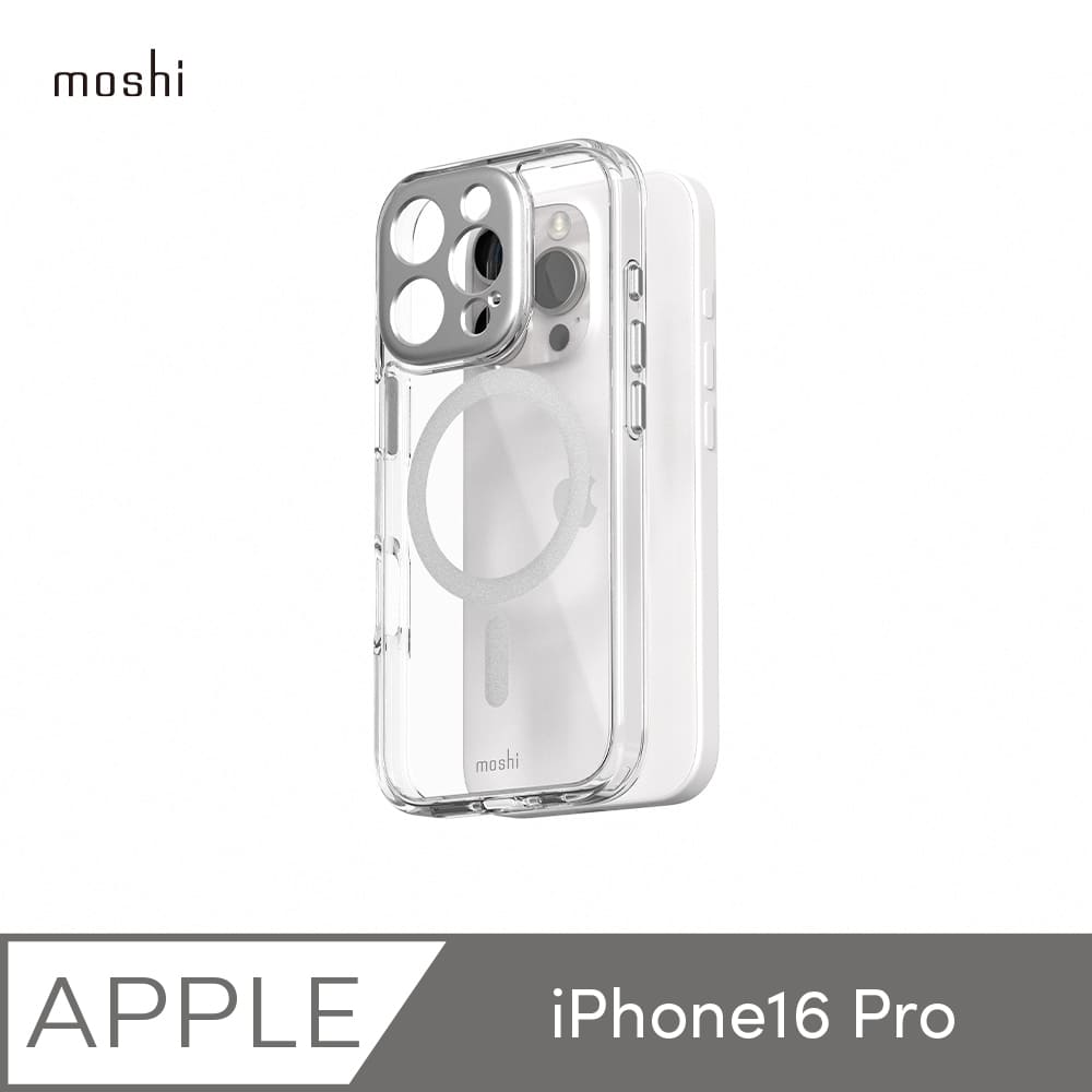 【moshi】iPhone 16 Pro iGlaze 透明保護殼-Clear (兼容MagSafe)