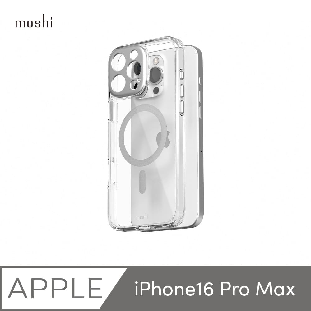 【moshi】iPhone 16 Pro Max iGlaze 透明保護殼-Clear (兼容MagSafe)